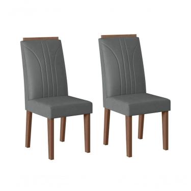 Imagem de Conjunto Com 02 Cadeiras De Jantar Canadá Amêndoa 03A