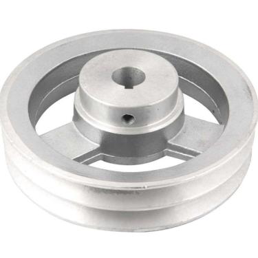 Imagem de Polia Alumínio 2 Canais Perfil A 150mm Com Furo 3-4 Vonder