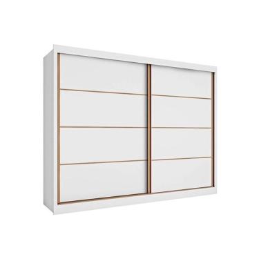 Imagem de Guarda Roupa Casal 2 Portas De Correr E 6 Gavetas Sevilha Branco - Europa