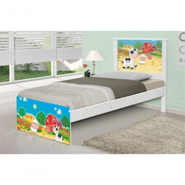 Imagem de Cama Solteiro Fazendinha Colorida