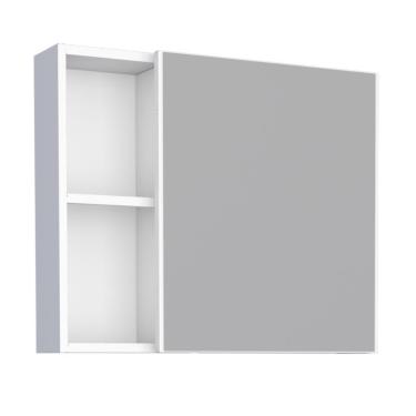 Imagem de Espelheira 1 Prateleira Em Aço Viseu Branco