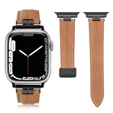 Imagem de mxiixnai Pulseira magnética para Apple Watch Ultra de 49 mm, 45 mm, 44 mm, 42 mm, 41 mm, 40 mm, 38 mm, compatível com iWatch SE2 SE séries 9, 8, 7, 6, 5, 4, 3, 2 e 1, 38/40/41mm