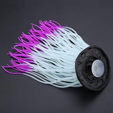 Imagem de Generic Anêmona de Silicone, Anêmona de Simulação, Ventosa Forte, Jardim Doméstico para Aquário, Tanque de Peixes (Violeta)
