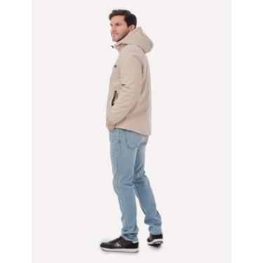 Imagem de Jaqueta Calvin Klein Jeans Hooded CK Peito Cáqui Claro-Masculino