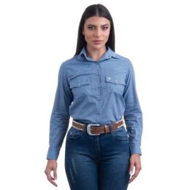 Imagem de CAMISA FEMININA MANGA LONGA TEXAS FARM - CAF117 - XADREZ-Feminino