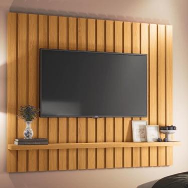 Imagem de Painel 60 Pol 160cm Suspenso Ripado Cinamomo - Hb Móveis
