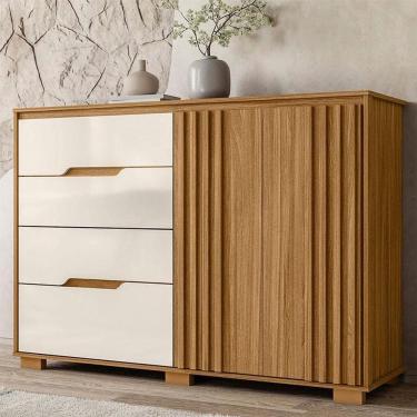 Imagem de Cômoda Ambiente Texas Freijó Off White - Moval