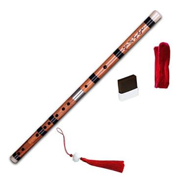 Imagem de Flauta de bambu chinesa instrumentos musicais tradicionais bambu Dizi chave de C D E F G Bb EB flauta transversal (cor: 11)