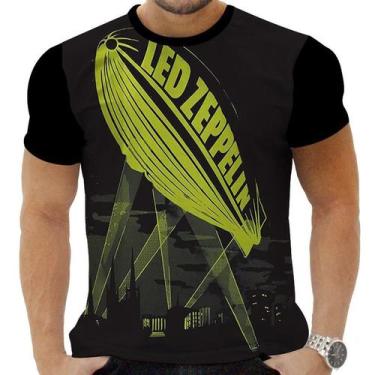 Imagem de Camiseta Camisa Personalizada Rock Clássico Led Zeppelin 1 - Obsidiana