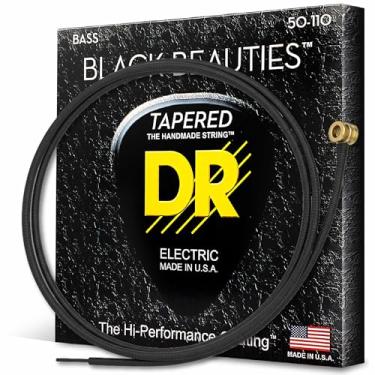 Imagem de DR Strings Cordas para baixo, belezas pretas - revestimento preto, 50-110 (BKBT-50)