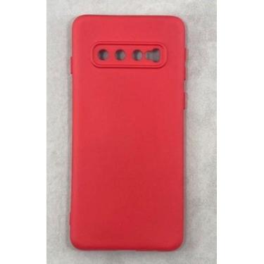 Imagem de Capa Capinha Case Samsung Galaxy S10 Silicone Aveludada Protege Câmera