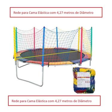 Imagem de Rede Tela Proteção Cama Elástica Pula Pula *Escolha a Medida