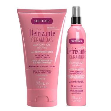 Imagem de Kit Protetor Térmico para Cabelo Spray e Mousse Anti-frizz Defrizante 