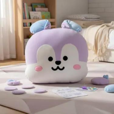 Imagem de Almofada Manta Infantil 2 em 1 Personagem Fofo – Supermacia, Dobrável e Aconchegante