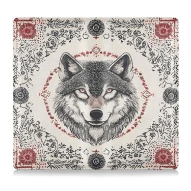 Imagem de CEBUGI Caixa de luva organizadora de porta-luvas Wolf Car para organizador de documentos, 12,5 cm x 24 cm