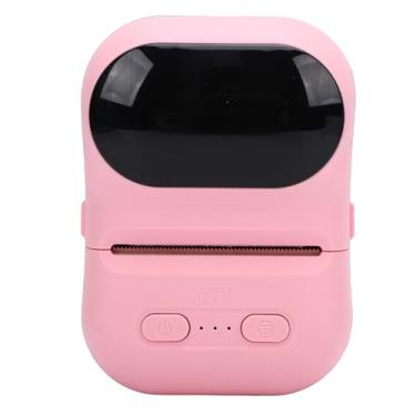 Imagem de Fabater Fabricante de Etiquetas Portátil, Máquina de Fazer Etiquetas de Bolso, Impressora Preta e Branca de Bolso Portátil Com Impressora Térmica de Código de Barras de Aplicativo para (PINK)