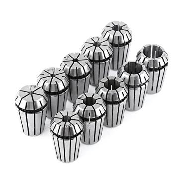 Imagem de Cosiki Conjunto de Pinças de Ferramenta de Torno de Fresagem CNC 10 Unidades/Conjunto ER20, Pinça de Mola de Alta Precisão Com Tolerância de Esgotamento de 0,03 Mm para Máquina de Gravação de