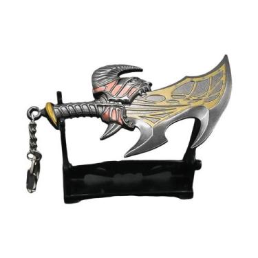 Imagem de Chaveiro God of War Ragnarok Kratos Ares Thor Mjolnir Machado Leviatha