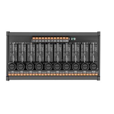 Imagem de Relay 16-Way Relay 16A 24VDC Spring-Loaded Terminals PLC Amplifier Board Pluggable Intermediate Relay 1Pcs(RT-GL10EM-F)