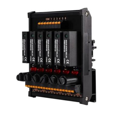 Imagem de Solid State Optical Isolated Contactless 5~24Vdc Screw Inline Relay 0-60V AC/DCdual-us Plc Dc Amplifier Board 1Pcs(RT-PMN10K6132-08S-FX)
