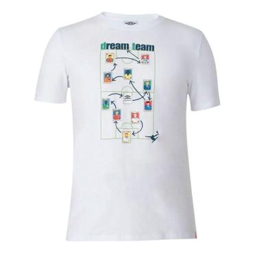 Imagem de Camiseta Umbro X Panini Dream Team Juvenil - Branco 8-Unissex