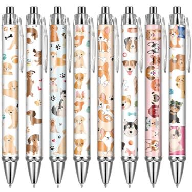 Imagem de VorkiVecKi Canetas veterinárias para escrita de cães – 24 peças lindas presentes veterinárias conjunto de canetas esferográficas de animais tinta preta para escritório em casa, material escolar