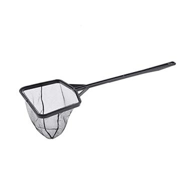 Imagem de Generic Rede de Captura de Nylon Leve para Aquário, Rede de Captura para Aquário, Peixes Pequenos, Material ABS, Preto, Comprimento Total de 22" para e Liberação (L)