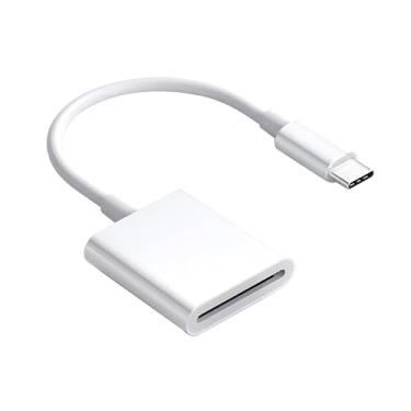 Imagem de Leitor de cartão SD tipo C, suporta adaptadores de cartão de memória SD e microSD para leitor de cartão de memória da câmera, leitor de cartão SD para PC e almofadas de telefone