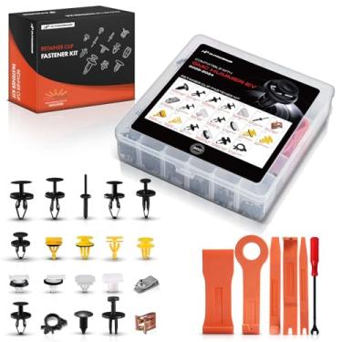 Imagem de A-Premium 200 peças (tipo 18) clipes de retenção de carro compatíveis com GMC Hummer EV 2022-2024 para-choque traseiro dianteiro painel de porta pára-choque automático pino de plástico conjunto de