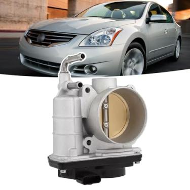 Imagem de Corpo do acelerador eletrônico S20054 compatível com Nissan Altima 2007-2013, Rogue 2008-2013, Sentra 2007-2012, motor L4 2.5L - Substituição # 16119-JA00A ETB0004 16119JK20A 6700 011 7 519172 TB1043
