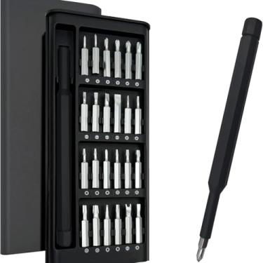 Imagem de Conjunto de chaves de fenda de precisão 25 em 1, ferramenta de reparo multifuncional, adequada para desmontar telefones celulares e tablets (preto)