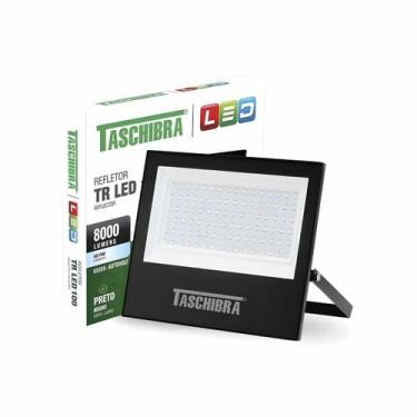Imagem de Refletor LED Preto 100W 8000lm 6500K Taschibra