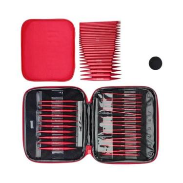 Imagem de Conjunto De 26 Agulhas De Tricô Destacáveis E Intercambiáveis Em Vário