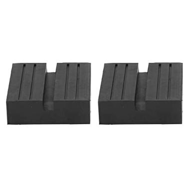 Imagem de Acouto 2 Peças de Almofadas de Borracha Com Fenda Universal para Veículos e Manutenção – Adaptador de Esmagamento para Macacos de Carro