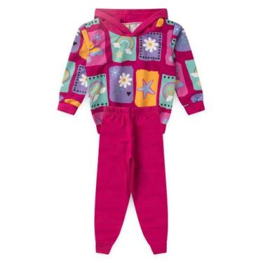 Imagem de Conjunto Blusão Com Capuz E Calça Em Moletom Arco-íris - Molekada, 6