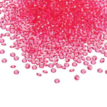 Imagem de PATIKIL 4000 peças de cristais de confetes de mesa de casamento 6 mm diamantes acrílicos enchimentos de vaso pedras preciosas para decoração de mesa centro de mesa contas de vaso de festa, rosa