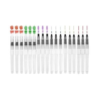 Imagem de Canetas De Pincel Para Aquarela 6/12/18pcs Pontas Finas Planas Para Pi