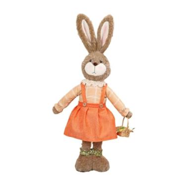 Imagem de Nishiyuenyi da Páscoa de Brinquedo, Decoração de Páscoa, Enfeite de em Pé, Centro de Mesa para Quarto, Escritório, Lareira, Cozinha de Festas, Laranja