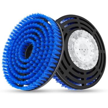 Imagem de Aymthgt Pacote com 2 cabeças de escova de substituição S7000 atualizadas para esfregão a vapor Shark S7000 S7001 S7020 S7005 S8021 S8001, limpeza e polimento profissionais, para limpeza profunda de