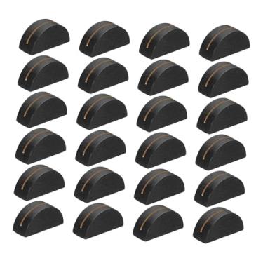 Imagem de Vaveren Conjunto de 24 Porta-Cartões de Lugar, Etiquetas para Fotos e Menus, em Madeira, Elegantes, para Decoração de Mesas de Casamento, Banquetes e Festas, Preto