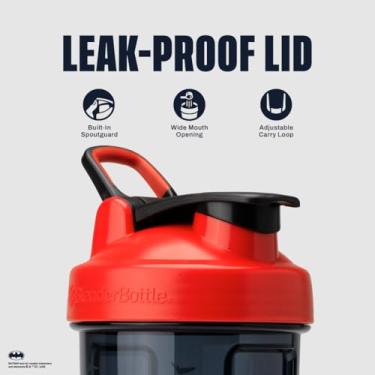 Imagem de BlenderBottle Dark Knight (Batman) Pro28-800 ml - Cor completa vermelho/preto