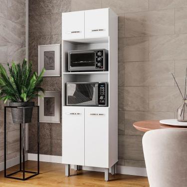 Imagem de Paneleiro íris 4 Portas Cozinha Mb1 200cm Cor Branco Pc