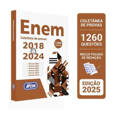 Imagem de Coletânea de Provas ENEM  1260 Questões das Edições 2018 a 2024 - Edit