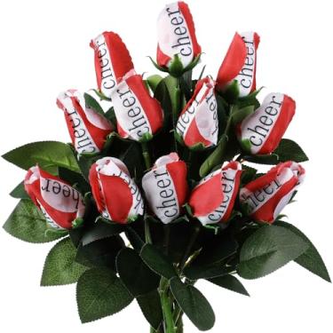 Imagem de Suhine 12 peças de lembrancinhas de festa esportivas, presentes de torcida, artificiais, futebol, futebol, basquete, beisebol, flores para aniversário, dia de jogo, decoração de festa de casamento