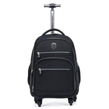 Imagem de Mochila Carrinho Juvenil Escolar Reforçada Mordena Espaçosa 20 Litros-Feminino