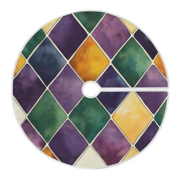 Imagem de ATTX Saia para árvore de carnaval de 90 cm – decoração festiva para festas de ano novo e carnaval #366