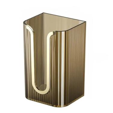 Imagem de Dispenser Caixa Suporte para Lenço Umedecido, Guardanapo e Toalha de Papel - Para Mesa e Parede, Ideal para Lanchonetes, Residência e Comércio (Marrom)