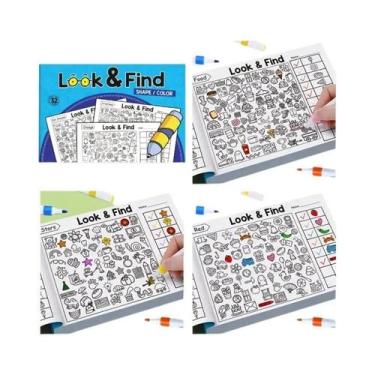 Imagem de Livro De Colorir Interativo De 32 Páginas Com Mais De 800 Imagens De A