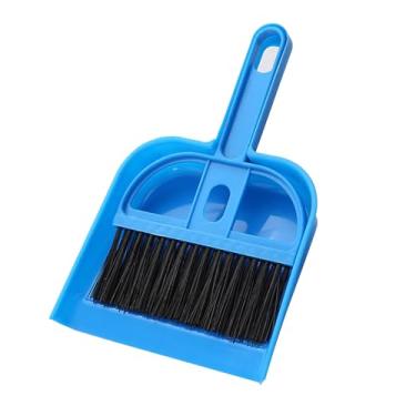 Imagem de Conjunto de vassoura pequena e peneira multifuncional portátil escova mesa para limpeza teclado computador casa escritór