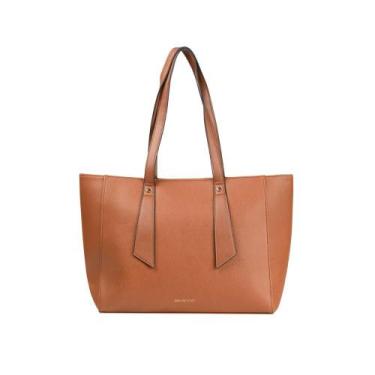 Imagem de Bolsa Feminina Grande Tote Com Alça Alongada Marrom - Bagaggio, G, Mar